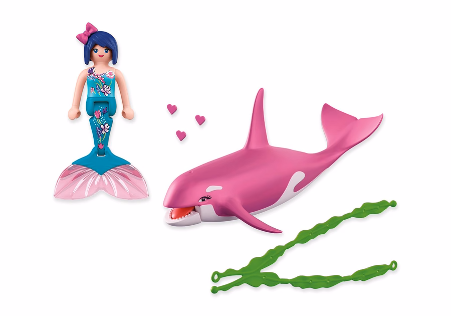 Orca with Mermaid
