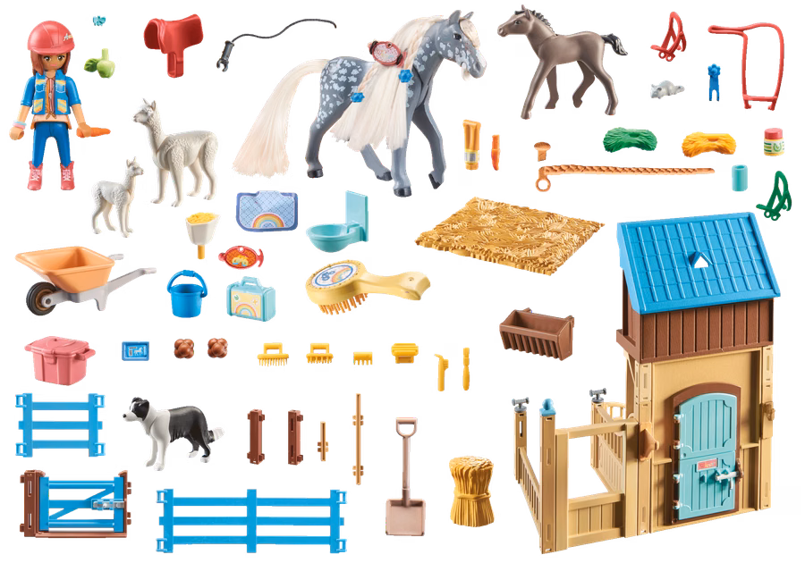 Horse Stall with Amelia and Whisper