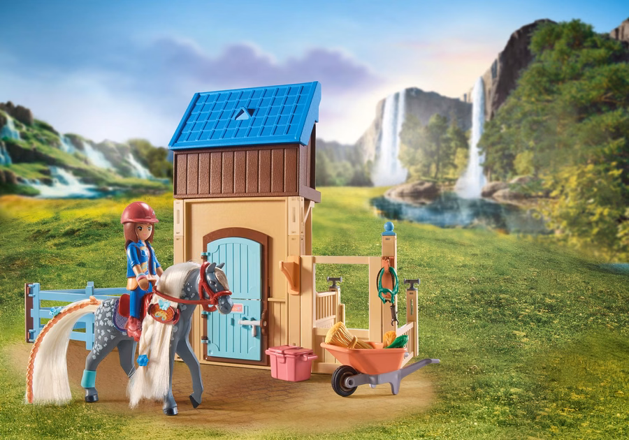 Horse Stall with Amelia and Whisper