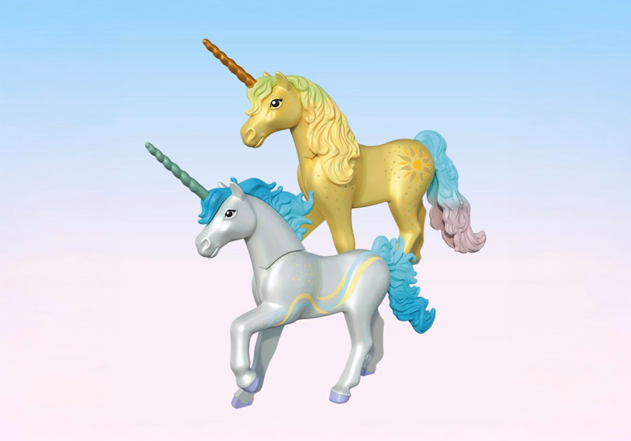 Collectible Unicorn: Rainbow Flower with Fairy