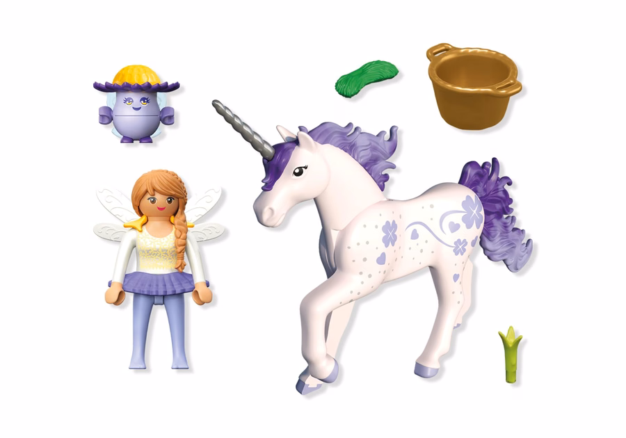 Collectible Unicorn: Lucky Lavender with Fairy