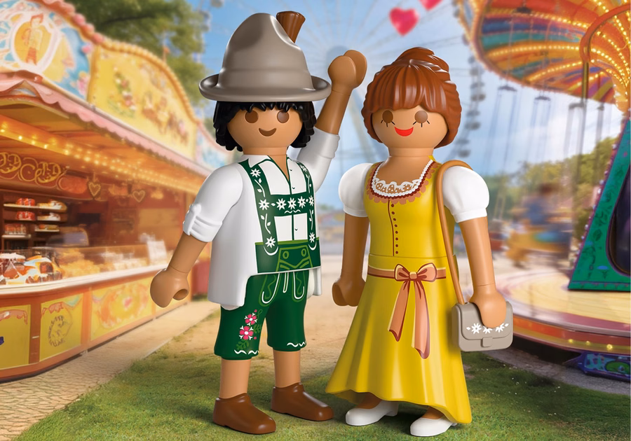Couple in Bavarian Costume