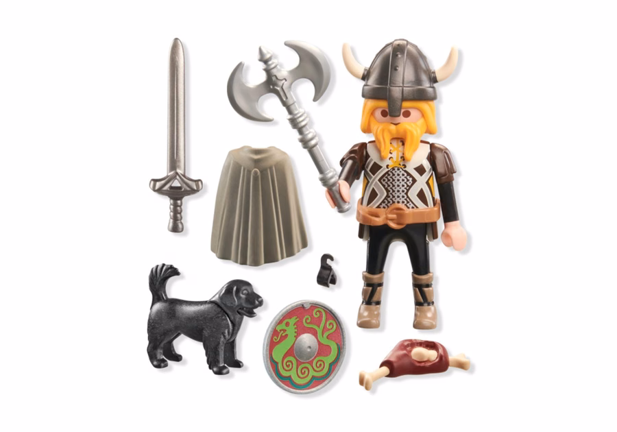 Viking with Guard Dog